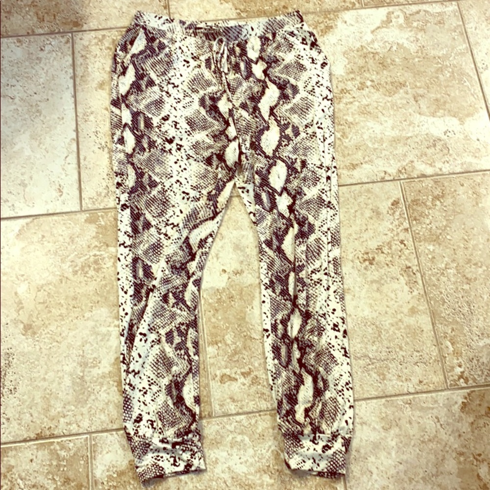 Snakeskin Joggers